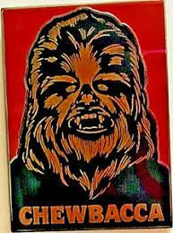1.75 inches tall, Star Wars - Chewbacca  Portrait  enamel pin with clutch back. New.

Please note we will always combine shipping on like items.  Any additional patch or pin will ship for 50 cent per item.  Any additional payment will be reimbursed to your Paypal account.  Thank You.