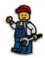 Lego "The Master Builder with a Wrench" Embroidered Patch -new