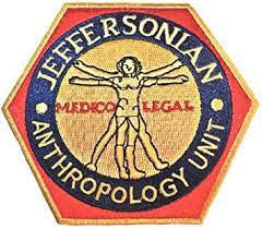 Bones TV Jeffersonian Anthropology Unit Logo Embroidered Patch -new