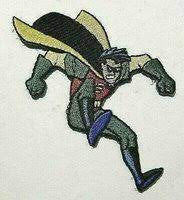 Robin Jumping, (Batman Animated Series) Embroidered Patch -new