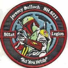 Star Wars, Jeremy Bulloch BH5211 "501st Legion" As You WIsh Embroidered Patch