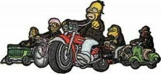 The Simpsons Springfield Motorcycle Club Embroidered patch -New
