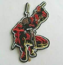 Marvel Comics DeadPool Pulling Sword Logo Patch -new