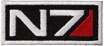 1" x 2.5" wide, a new Mass Effect 3, N7 embroidered patch. Sew on or iron on. New.

Please note we will always combine shipping on like items.  Any additional patch or pin will ship for 50 cent per item.  Any additional payment will be reimbursed to your Paypal account.  Thank You.