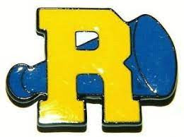 1 1/4 inches tall. a new Riverdale TV Series High School Cheerleaders "R" Logo metal enamel lapel pin with clutch back. New.

Please note we will always combine shipping on like items.  Any additional patch or pin will ship for 50 cent per item.  Any additional payment will be reimbursed to your Paypal account.  Thank You.