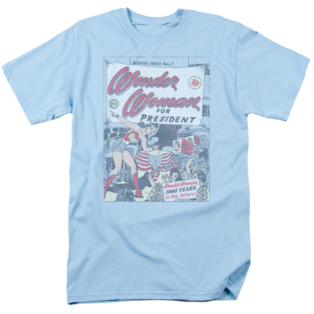 Wonder Woman for President
100% Cotton High Quality Pre Shrunk Machine Washable T Shirt