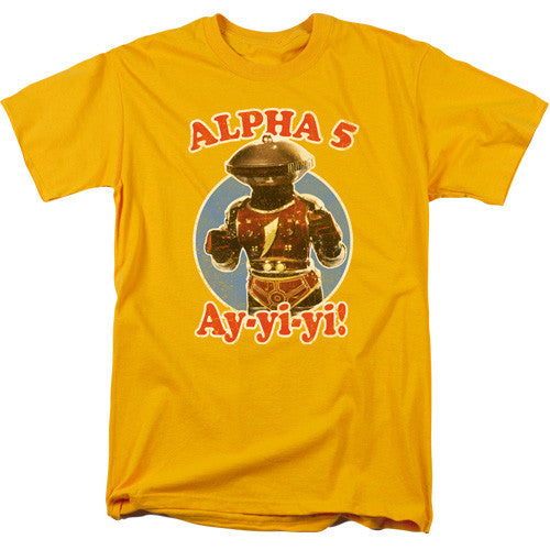 Mighty Morphin Power Rangers-Alpha 5
100% Cotton High Quality Pre Shrunk Machine Washable T Shirt