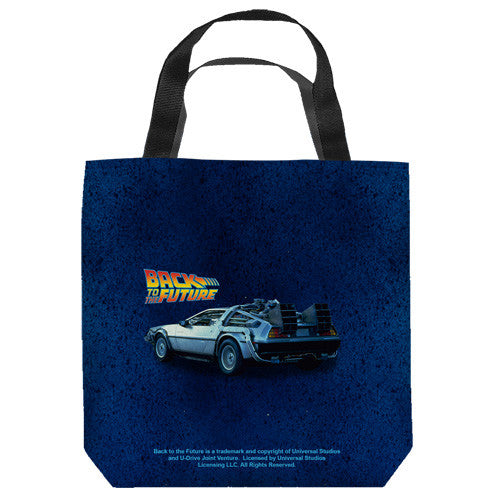 Back to the Future-Delorean tote bag