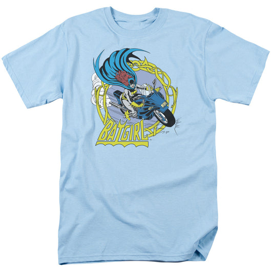 Batgirl motorcycle
100% cotton high quality pre shrunk machine washable t-shirt