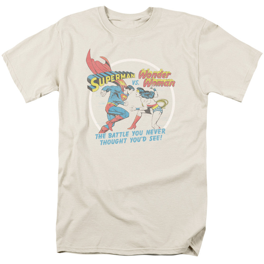 Superman-Battle of the Sexes
100% Cotton High Quality Pre Shrunk Machine Washable T Shirt