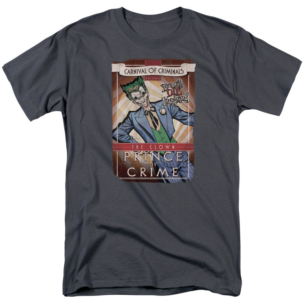 Batman-Clown 
100% cotton high quality pre shrunk machine washable t-shirt