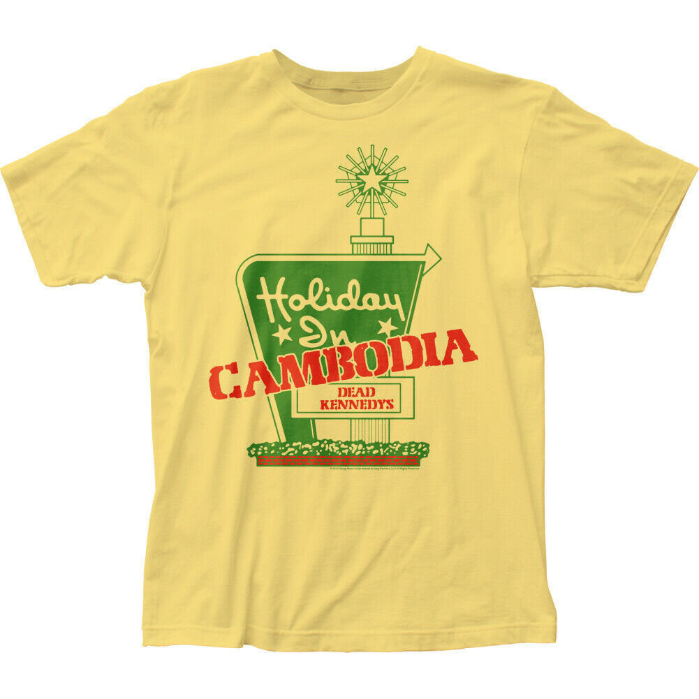 DEAD KENNEDYS "HOLIDAY IN CAMBODIA" Mens Unisex T-Shirt - Available in Sm to 2x
100% Cotton High Quality Pre Shrunk Machine Washable T Shirt