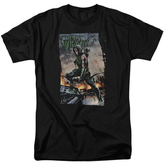 Green Arrow fire and rain adult unisex t-shirt