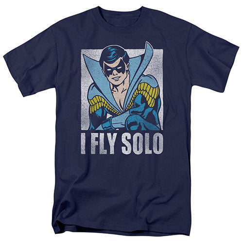 Nightwing-Fly Solo
100% Cotton High Quality Pre Shrunk Machine Washable T Shirt