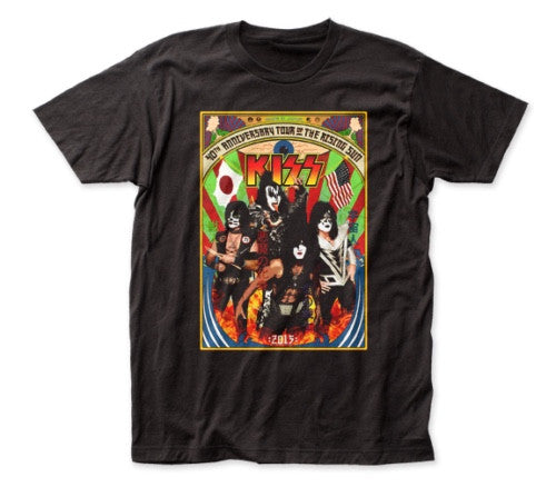 KISS 40th Anniversary Tour of the Rising Sun Mens T-Shirt -Available sm to xxL
100% cotton high quality pre shrunk machine washable t-shirt