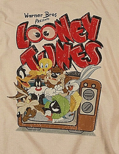 Merrie Melodies "Saturday Morning" Mens Unisex T-Shirt. Available Sm to 3x
100% Cotton High Quality Pre Shrunk Machine Washable T Shirt
