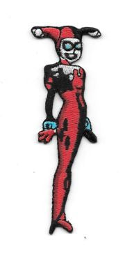 Batman animated tv show Harley Quinn figure embroidered patch
This is a comic art rendition of Harley Quinn, copied from the animated TV series and produced many years ago. It is not an easy patch to find, and is embroidered, 3.5″ high and is in mint condition.