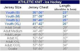 Jersey sizing