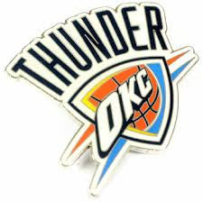 1 inch long, Oklahoma City Thunder enamel pin with clutch back. New.

Please note we will always combine shipping on like items.  Any additional patch or pin will ship for 50 cent per item.  Any additional payment will be reimbursed to your Paypal account.  Thank You.