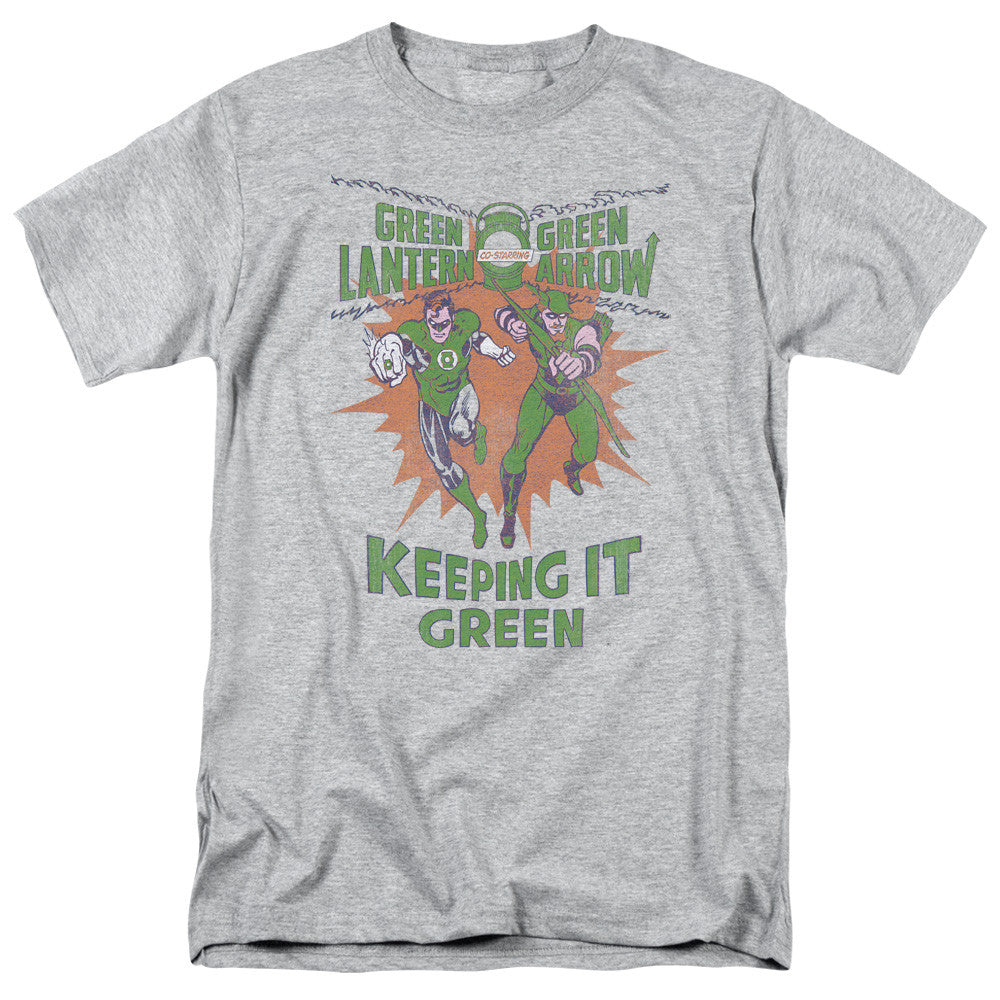 Green Lantern-Keeping it green
100% Cotton High Quality Pre Shrunk Machine Washable T Shirt