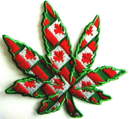 Marijuana "Canadian Bud" Embroidered Patch - New