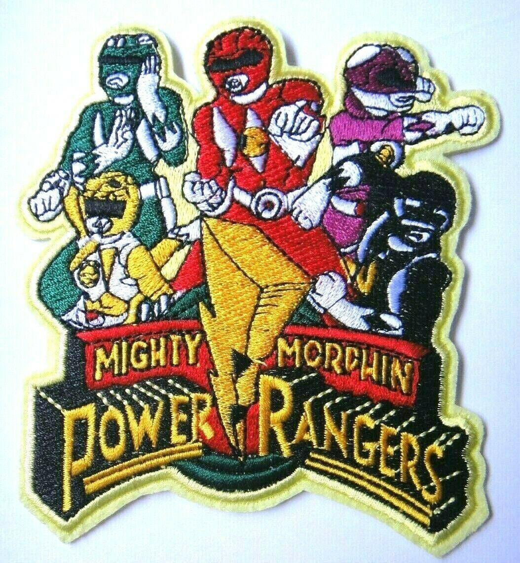 4" x 4 1/2", Mighty Morphin Power Rangers embroidered jacket patch. Sew on or iron.

Please note we will always combine shipping on like items.  Any additional patch or pin will ship for 50 cent per item.  Any additional payment will be reimbursed to your Paypal account.  Thank You.