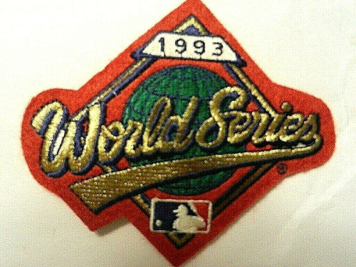 MLB 1993 World Series Jersey Embroidered Patch -new (26+ years old)