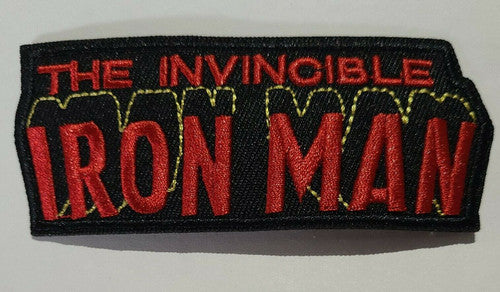 The Invincible Iron Man Comic Book Logo Embroidered Patch - New