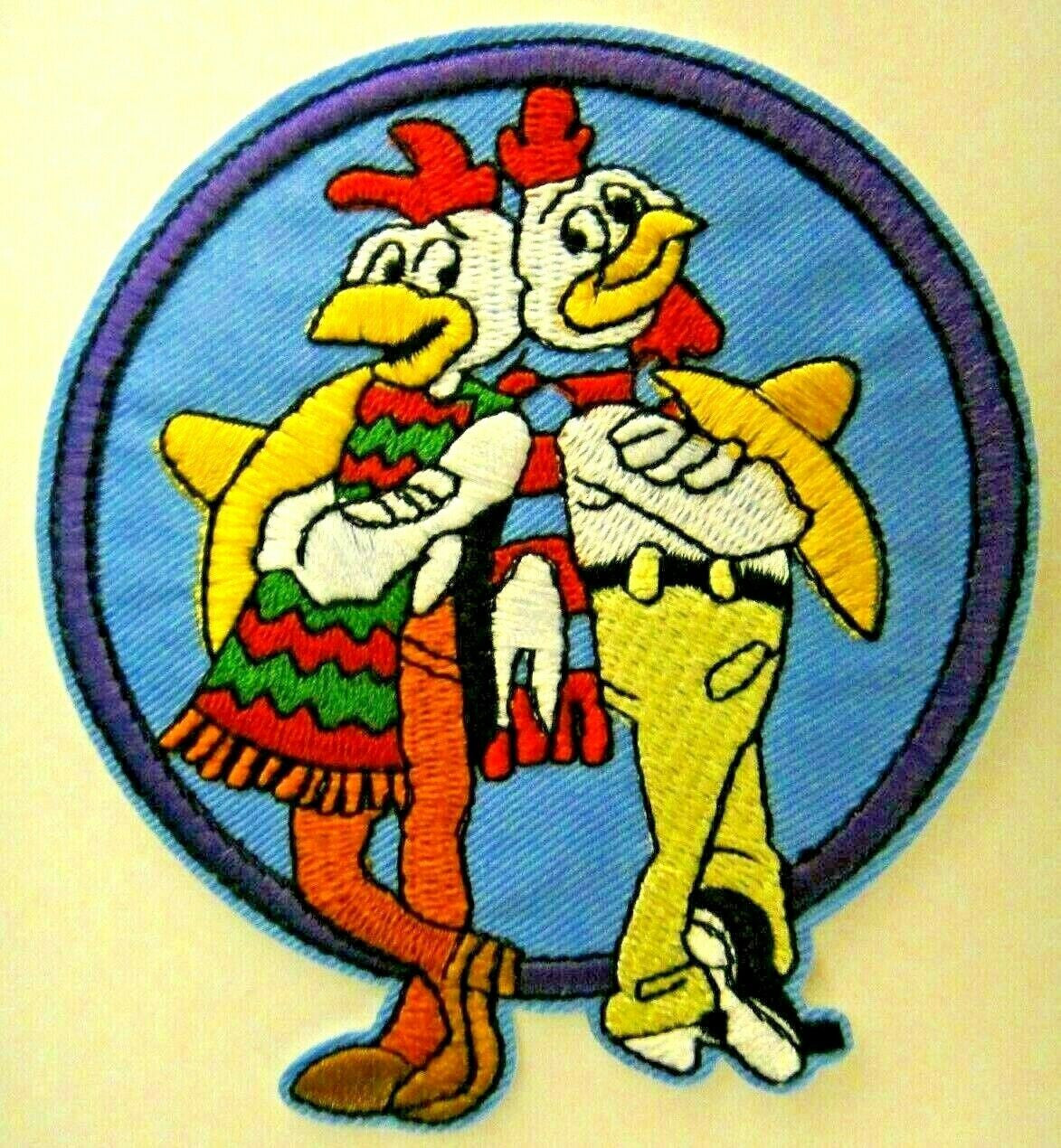 4 inches tall, a new smaller Breaking Bad Los Pollos Hermanos Die Cut Logo Embroidered Patch. Sew on or iron. New.

Please note we will always combine shipping on like items.  Any additional patch or pin will ship for 50 cent per item.  Any additional payment will be reimbursed to your Paypal account.  Thank You.