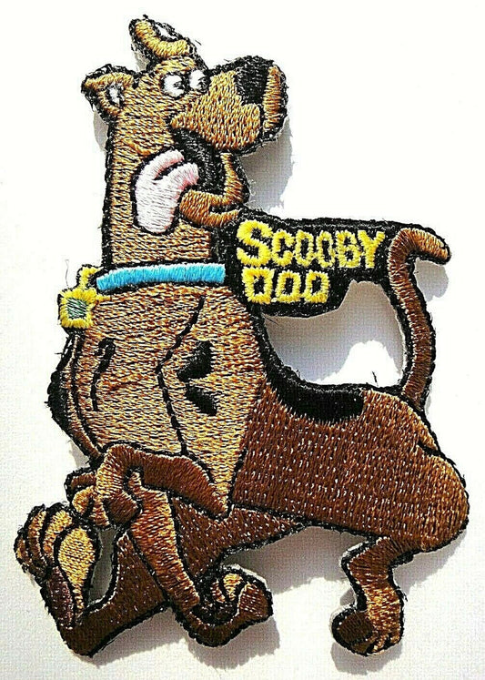 3 1/4 inches tall,  a new Scooby Doo "Running" (Hanna-Barbara) embroidered patch.  Sew or iron on. New. 

Please note we will always combine shipping on like items.  Any additional patch or pin will ship for 50 cent per item.  Any additional payment will be reimbursed to your Paypal account.  Thank You.
