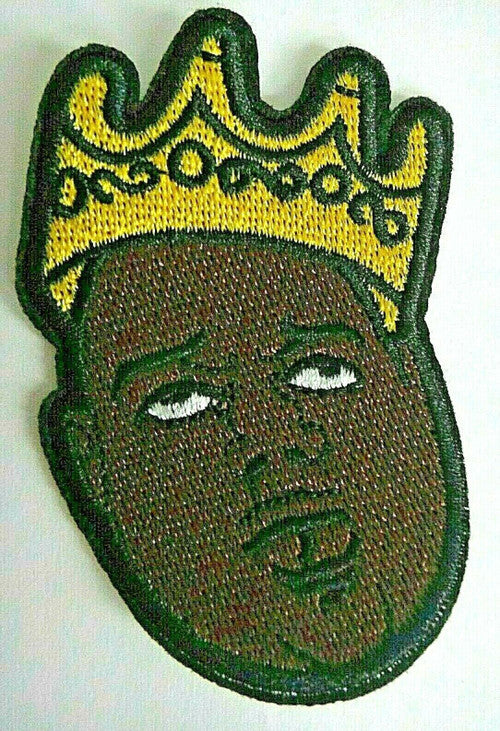 Notorious B.I.G. "Biggie" Embroidered Patch -new