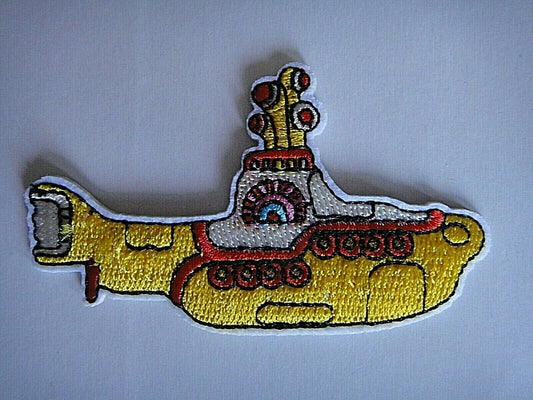 3.5 inches wide, a new Beatles "Yellow Submarine" embroidered patch.  Sew on or Iron on.

Please note we will always combine shipping on like items.  Any additional patch or pin will ship for 50 cent per item.  Any additional payment will be reimbursed to your Paypal account.  Thank You.