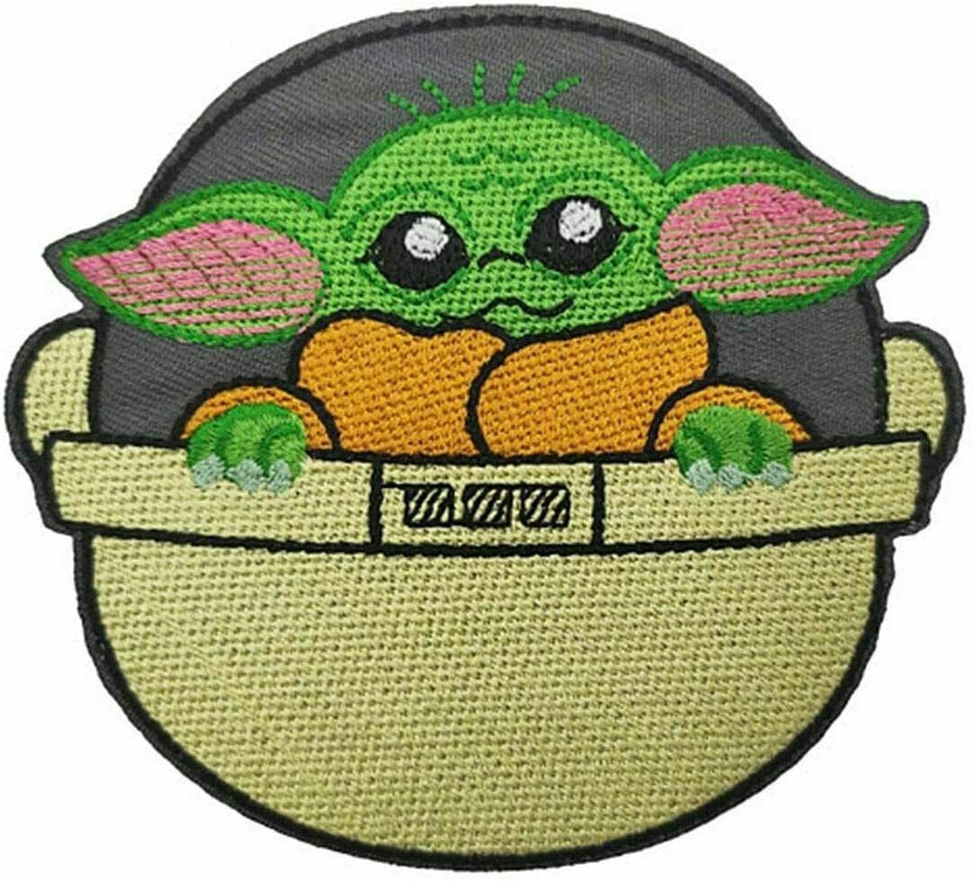 3.5 inches wide, a new Star Wars "Baby Yoda -in a basket" embroidered patch. Sew on or iron on. New.

Please note we will always combine shipping on like items.  Any additional patch or pin will ship for 50 cent per item.  Any additional payment will be reimbursed to your Paypal account.  Thank You.