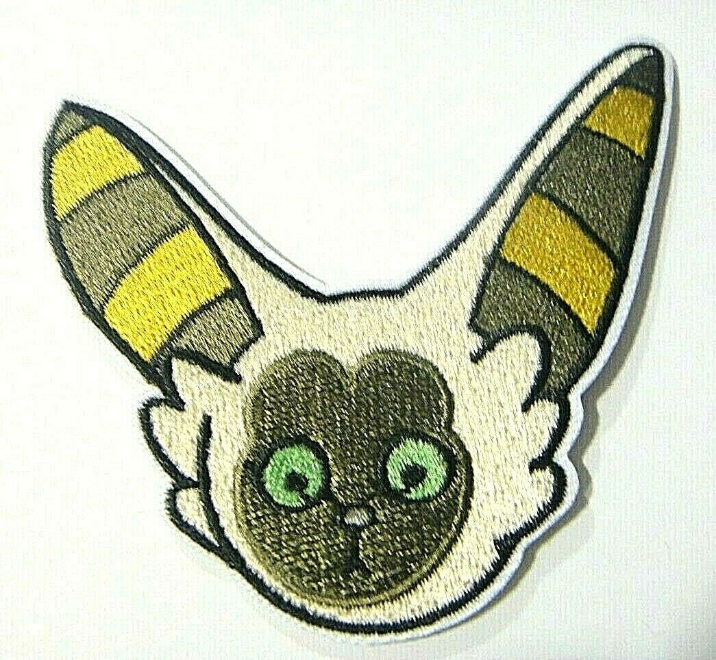3.5 inches tall, a new Avatar The Last Airbender Momo Embroidered Patch.  Sew on or iron.

Please note we will always combine shipping on like items.  Any additional patch or pin will ship for 50 cent per item.  Any additional payment will be reimbursed to your Paypal account.  Thank You.