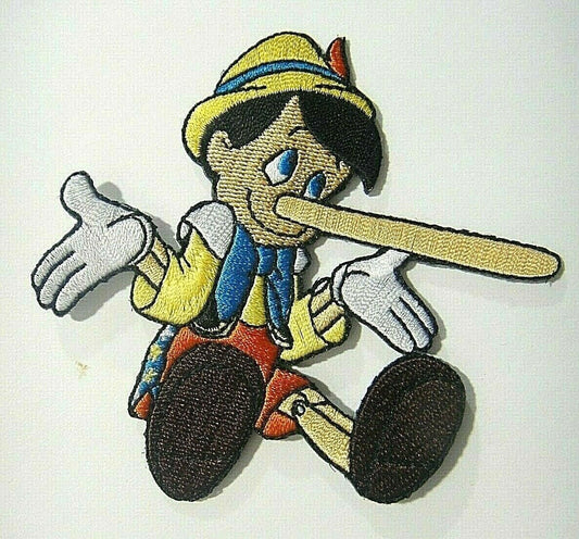 4 inches wide , a new Pinocchio "I Will Not Tell A Lie" embroidered patch. Sew on or iron on. New.


Please note we will always combine shipping on like items.  Any additional patch or pin will ship for 50 cent per item.  Any additional payment will be reimbursed to your Paypal account.  Thank You.