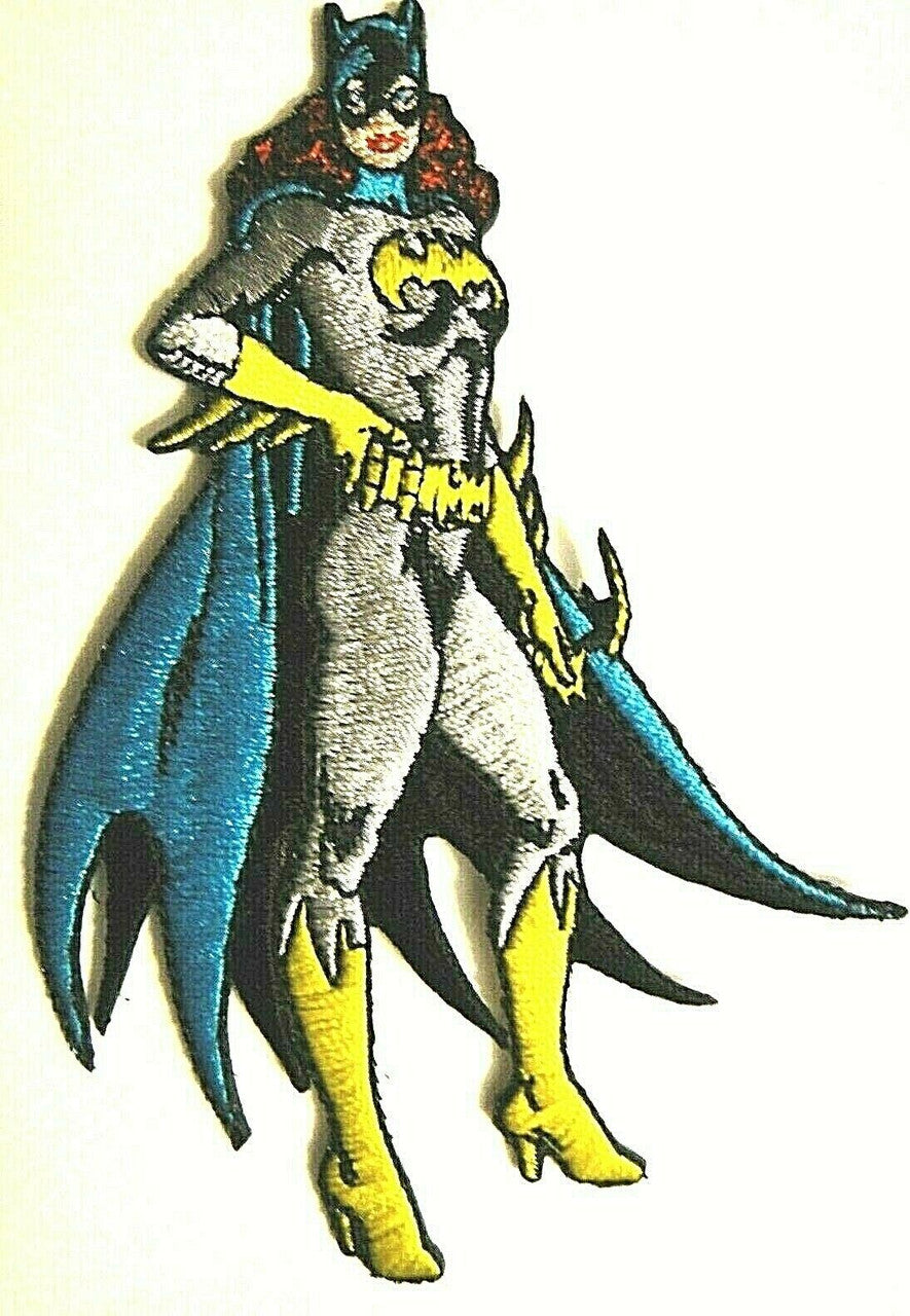 4 1/4 inches diameter, a new Batgirl "Standing" (Batman) embroidered patch. Sew on or iron on. New.

Please note we will always combine shipping on like items.  Any additional patch or pin will ship for 50 cent per item.  Any additional payment will be reimbursed to your Paypal account.  Thank You.