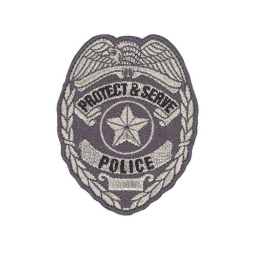 Protect & Serve, Police Shield Embroidered Patch -new