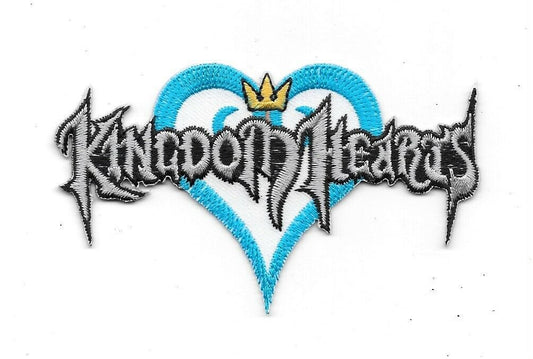 3.5 inches wide, a new Kingdom Hearts Video Game Logo embroidered patch. Sew on or iron on. New.

Please note we will always combine shipping on like items.  Any additional patch or pin will ship for 50 cent per item.  Any additional payment will be reimbursed to your Paypal account.  Thank You.