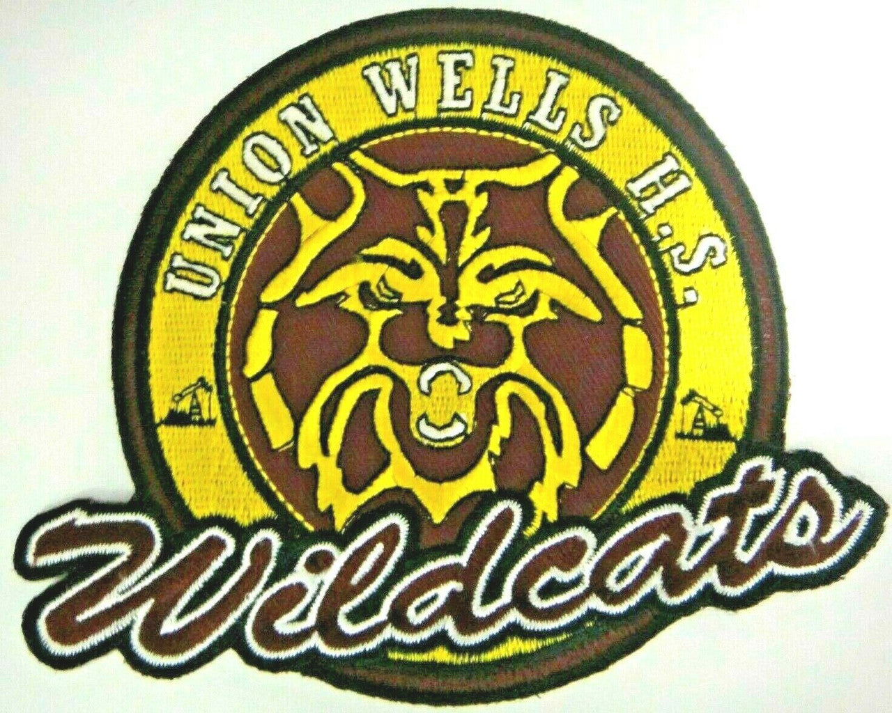 5 inches wide, a new Heroes TV Series (Hayden Panettiere) Union Wells H.S. Wildcats Embroidered Patch, Sew on or iron. NEW

Please note we will always combine shipping on like items.  Any additional patch or pin will ship for 50 cent per item.  Any additional payment will be reimbursed to your Paypal account.  Thank You.