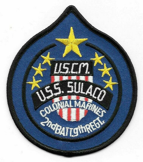 Aliens USS Sulaco Colonial Marines Embroidered Patch -new