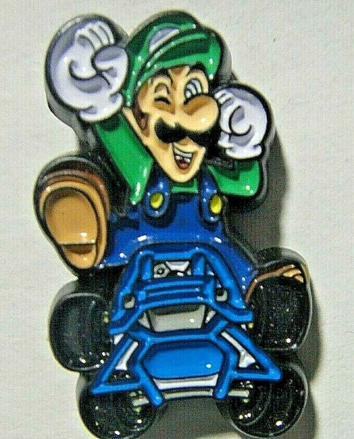 Super Mario Kart "Luigi" Enamel Pin - New