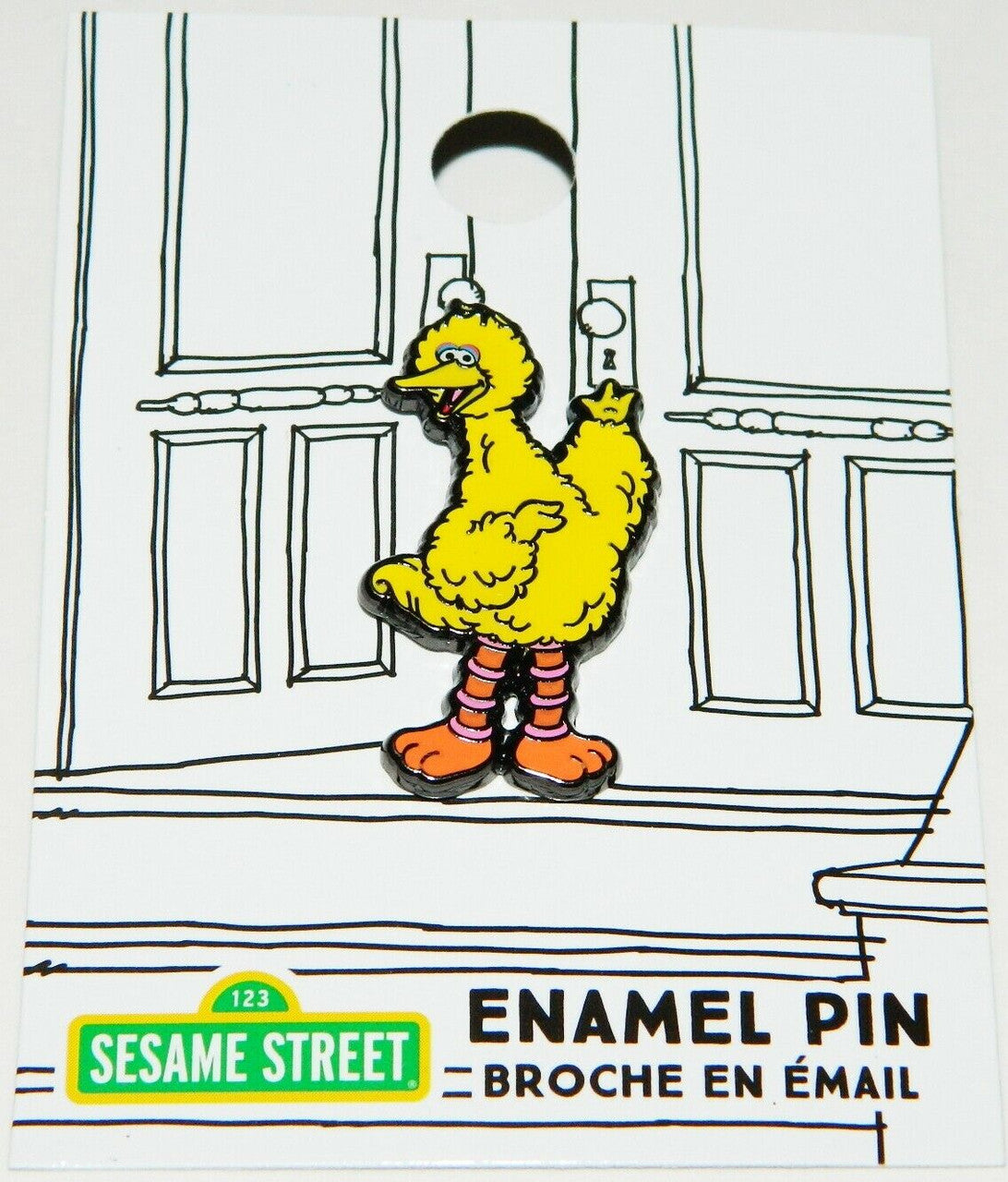 1 1/4 inch tall,  Sesame Street, "Big Bird" Enamel Pin with clutch back, new   

Please note we will always combine shipping on like items.  Any additional patch or pin will ship for 50 cent per item.  Any additional payment will be reimbursed to your Paypal account.  Thank You.