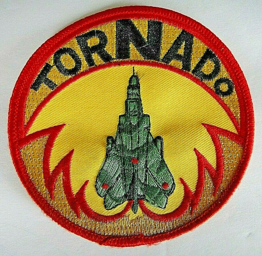 4 inches diameter, RAF (Panavia) Tornado Embroidered Patch. Sew on only.  New.
Old stock from our warehouse in Toronto.  Patch is over 10 years old.  This patch does not included glue on the back.

Please note we will always combine shipping on like items.  Any additional patch or pin will ship for 50 cent per item.  Any additional payment will be reimbursed to your Paypal account.  Thank You.