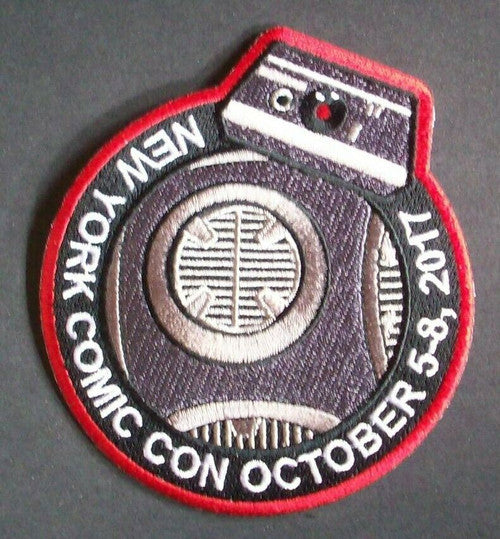 Star Wars New York Comic Con 2017 BB-8 Embroidered Patch -new