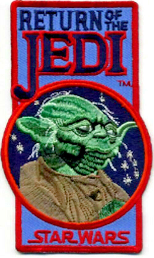 4.75" tall, Star Wars Return of the Jedi Jacket embroidered patch. Sew on or iron on. New.

Please note we will always combine shipping on like items.  Any additional patch or pin will ship for 50 cent per item.  Any additional payment will be reimbursed to your Paypal account.  Thank You.