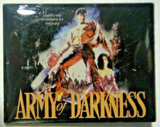 1 1/4 inches long, Army Of Darkness (Bruve Campbell) enamel pin with clutch back. New.


Please note we will always combine shipping on like items.  Any additional patch or pin will ship for 50 cent per item.  Any additional payment will be reimbursed to your Paypal account.  Thank You.
