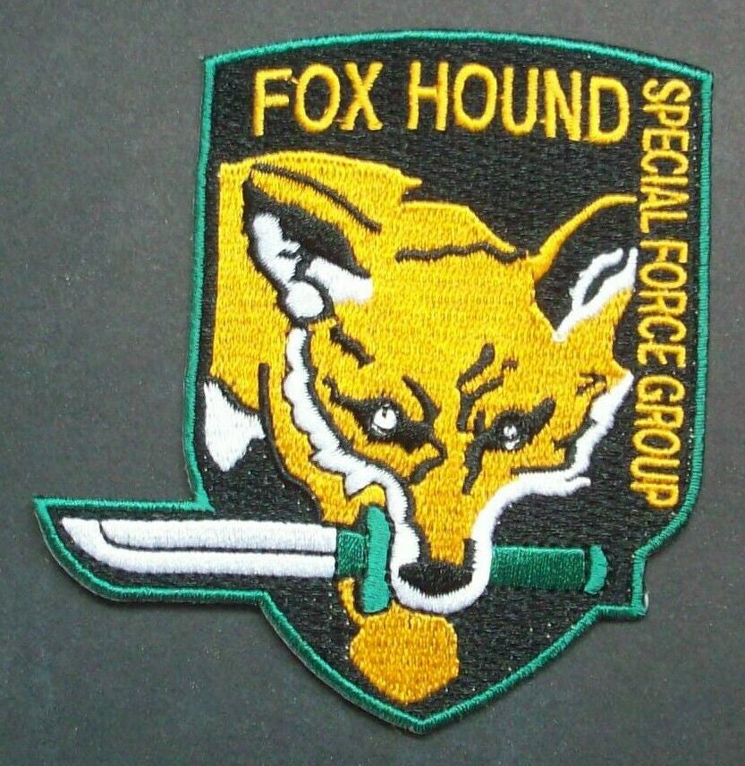 2 1/2" by 3 1/4", Fox Hound "Metal Gear Solid" patch. Sew or iron on. New.

Please note we will always combine shipping on like items.  Any additional patch or pin will ship for 50 cent per item.  Any additional payment will be reimbursed to your Paypal account.  Thank You.