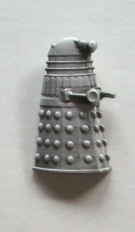 Doctor Who Dalek Stamped 3-D Pewter Metal Pin - New
