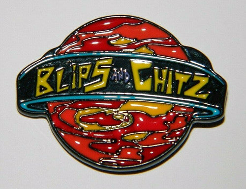 Rick and Morty Animated TV Series Blips and Chitz Logo Metal Enamel Pin -new