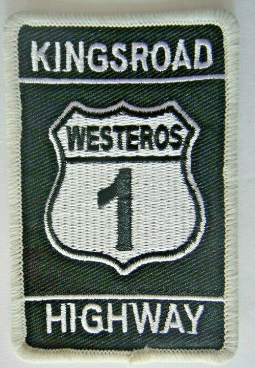 Kingsroad Westeros #1 Highway "Game of Thrones" Embroidered Patch -new